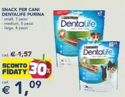 Esselunga Snack per cani dentalife PURINA offerta