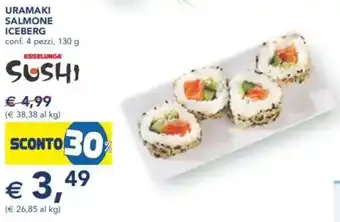 Esselunga Uramaki salmone iceberg offerta