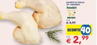 Esselunga Quarto di pollo 10+ AMADORI offerta