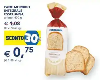 Esselunga Pane morbido integrale ESSELUNGA offerta