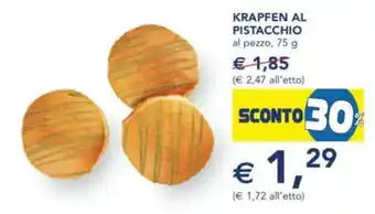 Esselunga Krapfen al pistacchio offerta