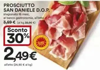 Ipercoop Prosciutto SAN DANIELE D.O.P. offerta