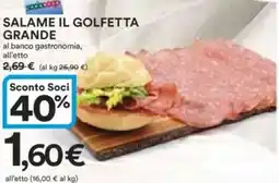 Ipercoop Salame il golfetta grande offerta