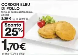 Ipercoop Cordon bleu di pollo offerta