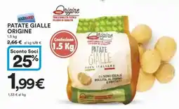 Ipercoop Patate gialle origine offerta