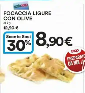 Ipercoop Focaccia ligure con olive offerta