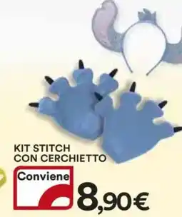 Ipercoop Kit stitch con cerchietto offerta