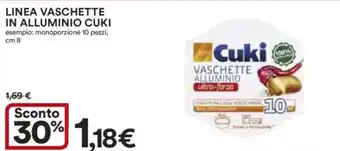 Ipercoop Linea vaschette in alluminio CUKI offerta