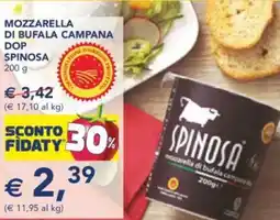 Esselunga Mozzarella di bufala campana dop SPINOSA offerta