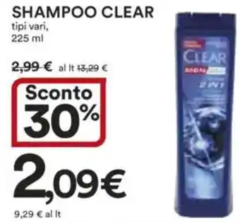 Ipercoop Shampoo CLEAR offerta