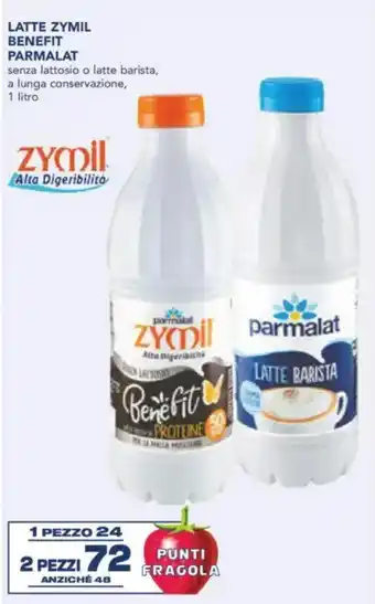 Esselunga Latte zymil benefit PARMALAT offerta