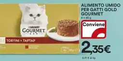 Ipercoop Alimento umido per gatti gold gourmet offerta