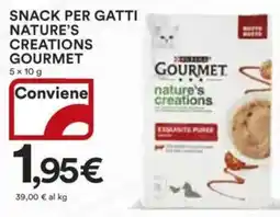 Ipercoop Snack per gatti nature's creations gourmet offerta