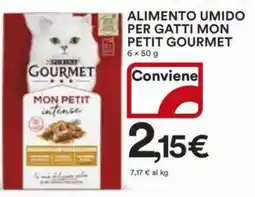 Ipercoop Alimento umido per gatti mon petit gourmet offerta