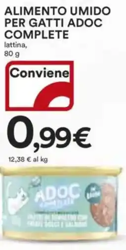 Ipercoop Alimento umido per gatti adoc complete lattina, offerta