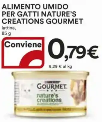 Ipercoop Alimento umido per gatti nature's creations gourmet offerta