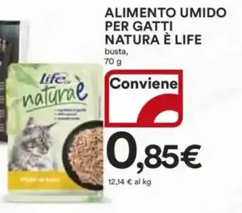 Ipercoop Alimento umido per gatti natura è life offerta