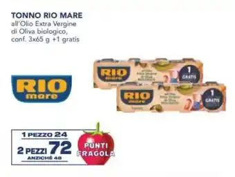 Esselunga TONNO RIO MARE all'Olio Extra Vergine di Oliva biologico offerta