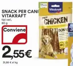 Ipercoop Snack per cani vitakraft offerta