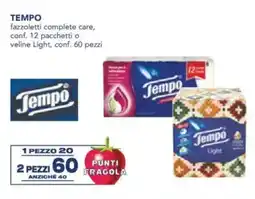 Esselunga TEMPO fazzoletti complete care offerta