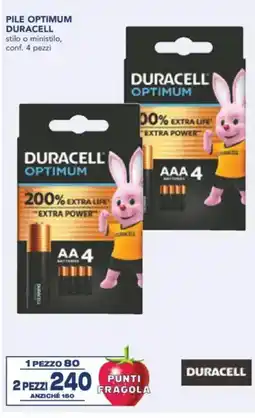 Esselunga Pile optimum DURACELL offerta