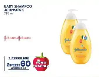 Esselunga Baby shampoo JOHNSON'S offerta