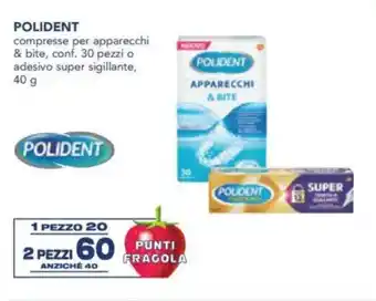 Esselunga POLIDENT compresse per apparecchi & bite offerta