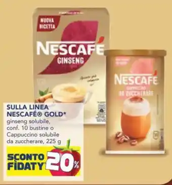 Esselunga Sulla linea nescafé gold offerta