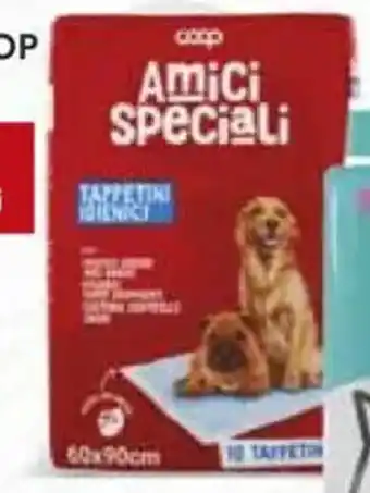 Ipercoop Tappetini assorbenti igienici per cani amici speciali coop offerta