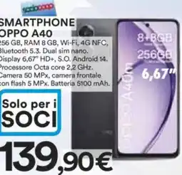 Ipercoop Smartphone oppo a40 offerta