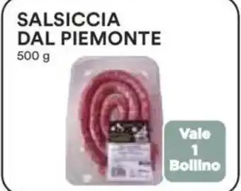 Ipercoop Salsiccia dal piemonte offerta