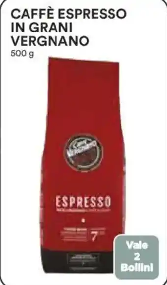 Ipercoop Caffè espresso in grani vergnano offerta