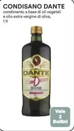 Ipercoop Condisano dante condimento a base di oli vegetali e olio extra vergine di oliva, offerta