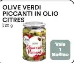 Ipercoop Olive verdi piccanti in olio citres offerta