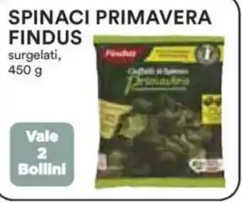 Ipercoop Spinaci primavera findus surgelati, offerta