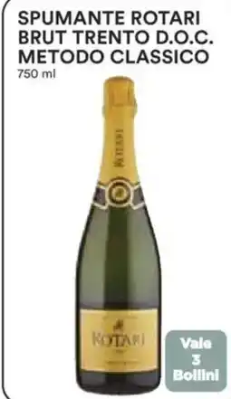 Ipercoop Spumante rotari brut trento d.o.c. metodo classico offerta