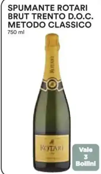 Ipercoop Spumante rotari brut trento d.o.c. metodo classico offerta