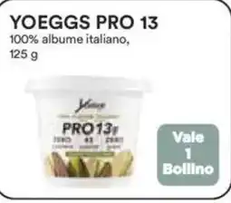 Ipercoop Yoeggs pro 13 100% albume italiano, offerta