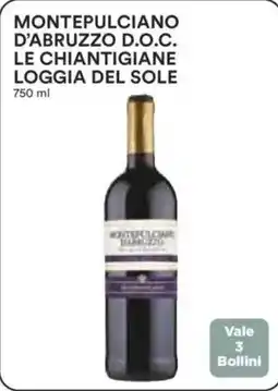 Ipercoop Montepulciano d'abruzzo d.o.c. le chiantigiane loggia del sole offerta