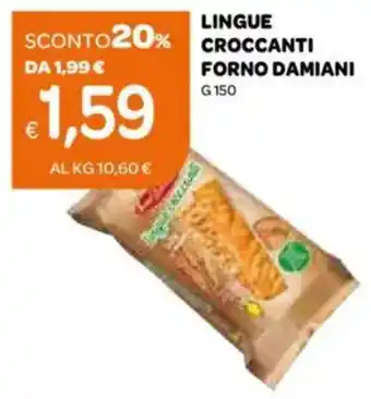 Ekom Lingue croccanti forno damiani offerta