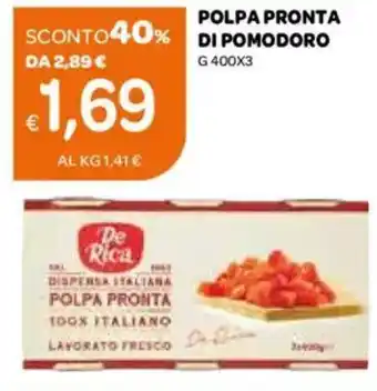 Ekom Polpa pronta di pomodoro offerta