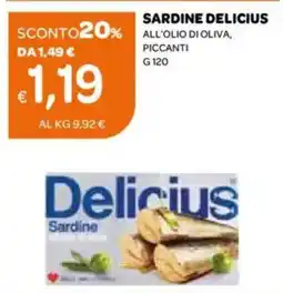 Ekom Sardine delicius  all'olio di oliva, piccanti offerta