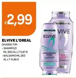 Ekom Elvive l'oreal diversi tipi -shampoo offerta