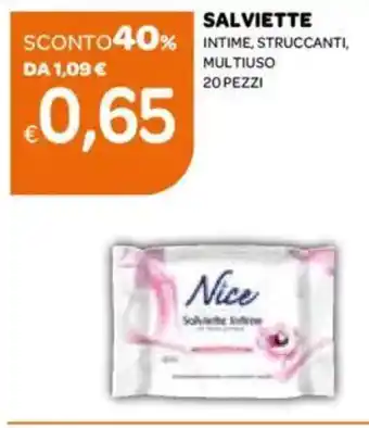 Ekom Salviette intime, struccanti, multiuso 20 pezzi offerta