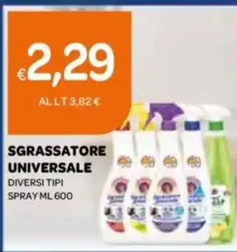 Ekom Sgrassatore universale diversi tipi spray offerta