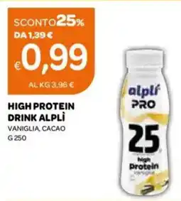 Ekom High protein drink alpli̇ vaniglia, cacao offerta