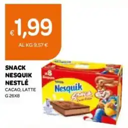 Ekom Snack nesquik NESTLÉ cacao, latte offerta