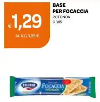 Ekom Base per focaccia rotonda offerta