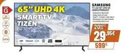 Expert SAMSUNG TV LED 65" UHD 4K UE65CU7090UXZT offerta