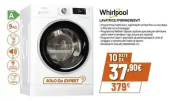 Expert Whirlpool LAVATRICE FFBR9629BSVIT offerta